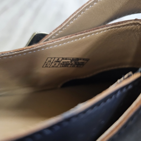 Dr. Martens Isham Leather Shoes Womens Size 9 Mens 8 - Picture 6 of 7